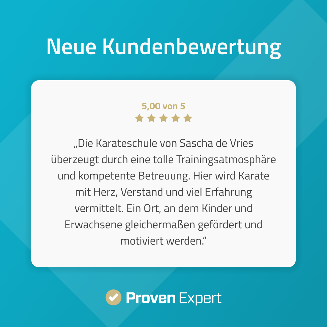 ProvenExpert_Einzelbewertung 5 Sterne der Karate Fachsportschule bei ProvenExpert