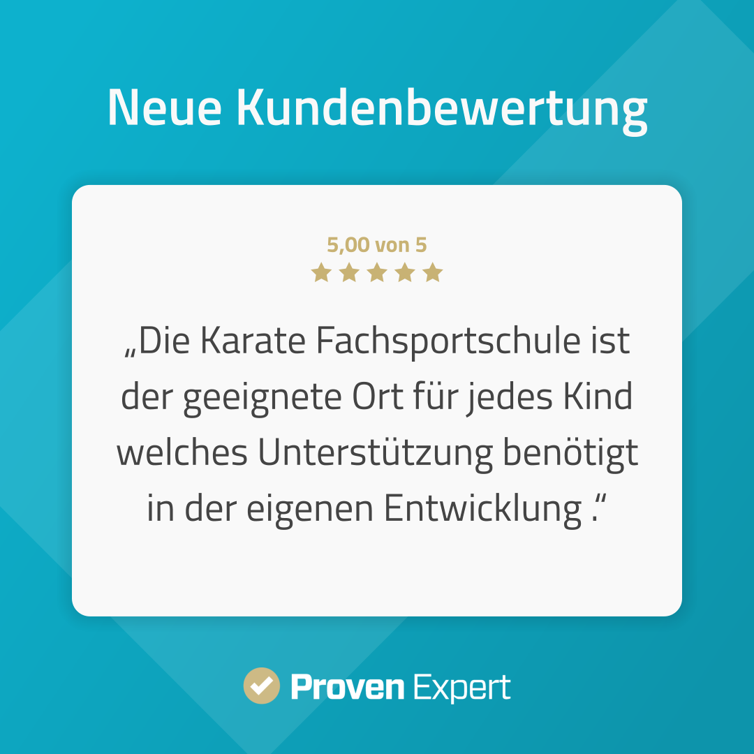 ProvenExpert_Einzelbewertung 5 Sterne der Karate Fachsportschule bei ProvenExpert